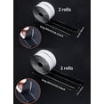 thumbnail image 2 of 2 Rolls Strong Nylon Self Adhesive Double-Sided Tape, Adhesive & Cuttable Sticky Strips, Suitable For Office Curtains, Carpet, Table & Chair Covers, S, 2 of 5
