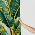 thumbnail image 3 of GOSMITH Palm Leaves Decorative Tropical Palm Leaves Jungle Leaf Outdoor Shower Curtain for Bathroom Decoration White, 3 of 7