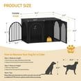thumbnail image 2 of 39.4" Wooden Dog Crate Furniture TV Stand, Indoor Dog Kennel for Small/Medium/Large Dogs, Black, 2 of 8