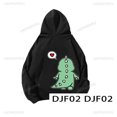 thumbnail image 3 of Sudadera con capucha de dinosaurio de dibujos animados para hombre y mujer, ropa de calle con personalidad, bonita, a la moda, combina con todo, Primavera, 3 of 5