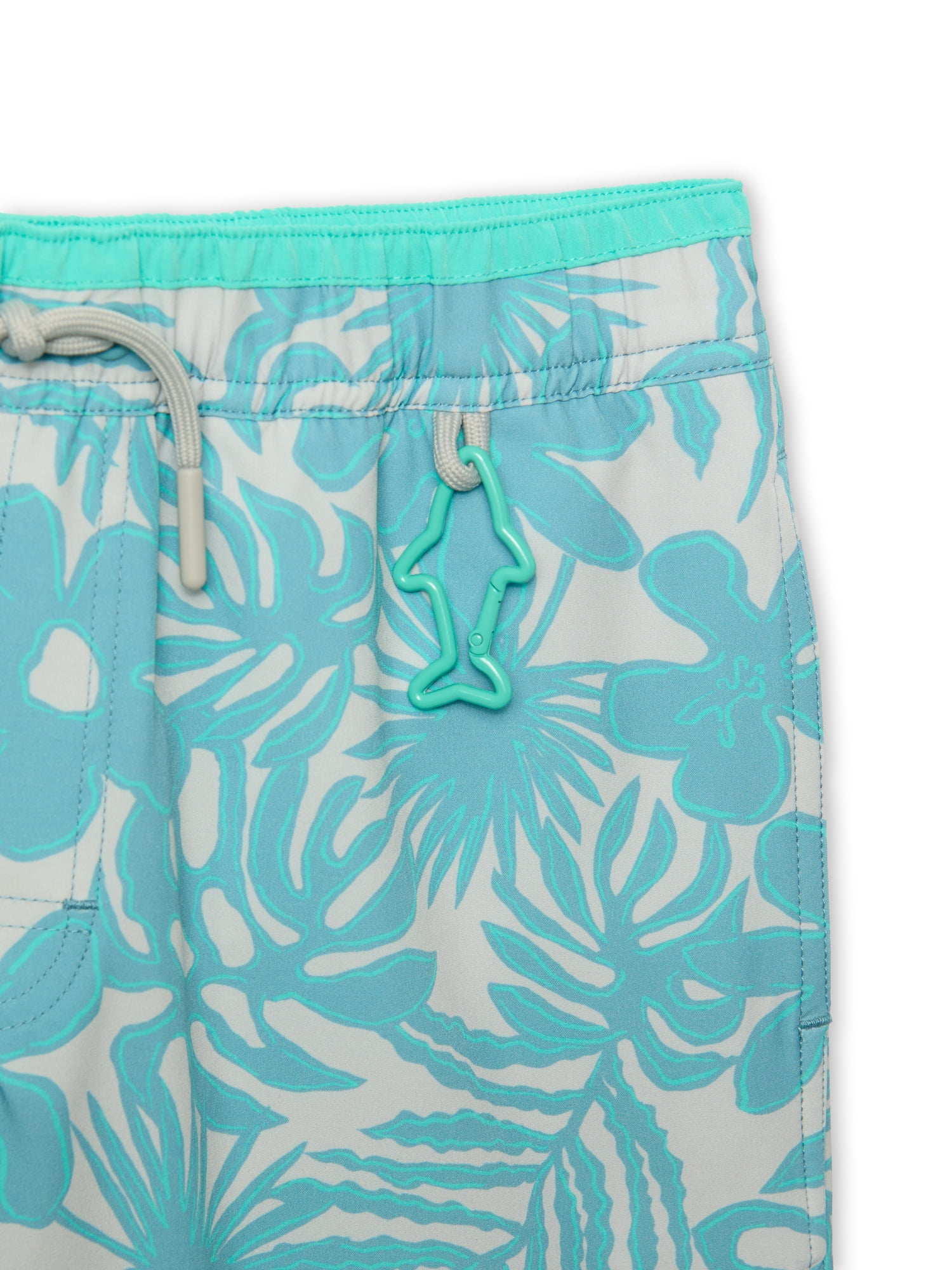 Rugged Shark Boys 6" Inseam Swim Trunks, Sizes 4-16