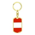 thumbnail image 4 of Drapeau Autriche Porte-Clés en Acier Inoxydable Ou or 18 Carats, 4 of 8