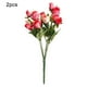 thumbnail image 1 of Tela de rosa artificial nupcial flor falsa hogar matrimonio herramienta de adorno floral 15 flores 2 piezas Methold HA7980-00B, 1 of 6