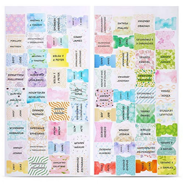 5 Sheets Tag Label Sticker Small Bible Tabs Journaling Supplies Stickers  Book Index Sturdy Study Miss - AliExpress