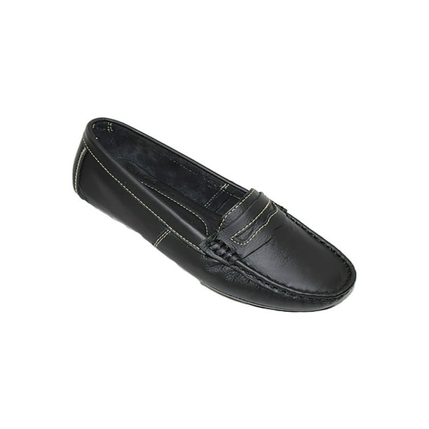 MOCASIN CASUAL VESTIR LEON MUJER DAMA NEGRO PIEL NAPA 1600 LEON 1600
