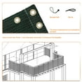 thumbnail image 4 of 3' x 97' Dark Green Residential Commercial Privacy Deck Fence Screen 160 GSM Weather Resistant Outdoor Protection Fencing Net for Balcony Verandah Porch Patio Pool Backyard Rails, 4 of 6