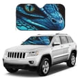 thumbnail image 2 of Fuzoiu Blue Viper Snake Closeup Face Print Car Windshield Sunshade,Foldable Reflective Sun Visor,Windshield Sun Shade,UV Rays Sun Visor Shade,Auto Front Sun Shield Shade-Small, 2 of 8