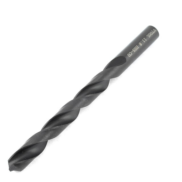 HSS-CO Broca de Twist de 11.8mm de Diámetro y 2 Flautas con Mango Recto Negra