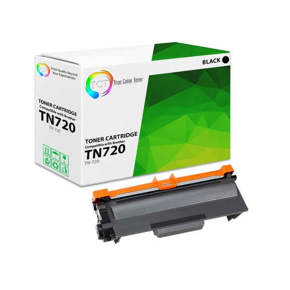 TCT TN720 Toner Cartridge - Compatible With Brother TN-720 Black