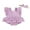 Purple, variant on FEORJGP Infant Baby Girls Rompers Dress 6M 9M 12M 18M Newborn Square Neck Jumpsuit Dress Solid Color Fly Sleeve Skirt Hem Bodysuits with Headband Toddler Cute Casual Summer Clothes