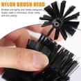 thumbnail image 6 of ASKITO 12FT Chimney Sweep Brush Kit, Dryer Vent Cleaner with 9 Flexible Rods & Wooden Handle, 4" Brush for Fireplace & Sewage Pipe Cleaning, 6 of 9