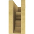 thumbnail image 4 of 6"W x 18"D x 12"H Classic Highland Rough Cedar Woodgrain TimberThane Corbel, Primed Tan, 4 of 6