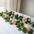 thumbnail image 6 of Cinvoph 78" Artificial Flower Garland, Floral Garland Fake Rose Vines for Garden Weddings Arch Decor, Home Party Table Wall Decorations, 6 of 7