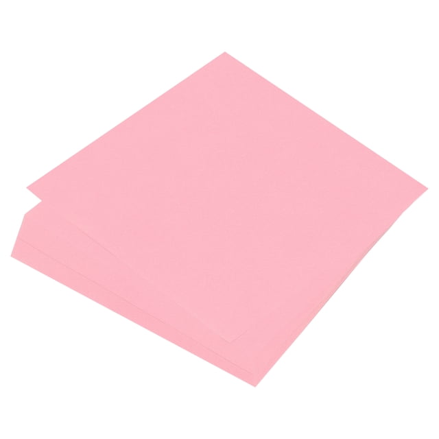 Papel de origami Uxcell de doble cara para proyectos de arte y manualidades para principiantes, 50 hojas, rosa claro, 8x8 pulgadas