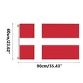 thumbnail image 4 of Tarmeek Denmark National Flag 3x5 Ft, Flag of Denmark Flags Bunting, Soccer Party Decorations, Double Sides Flag Bunting for Restaurant Bar Garden Decor Danish Flag, 4 of 7