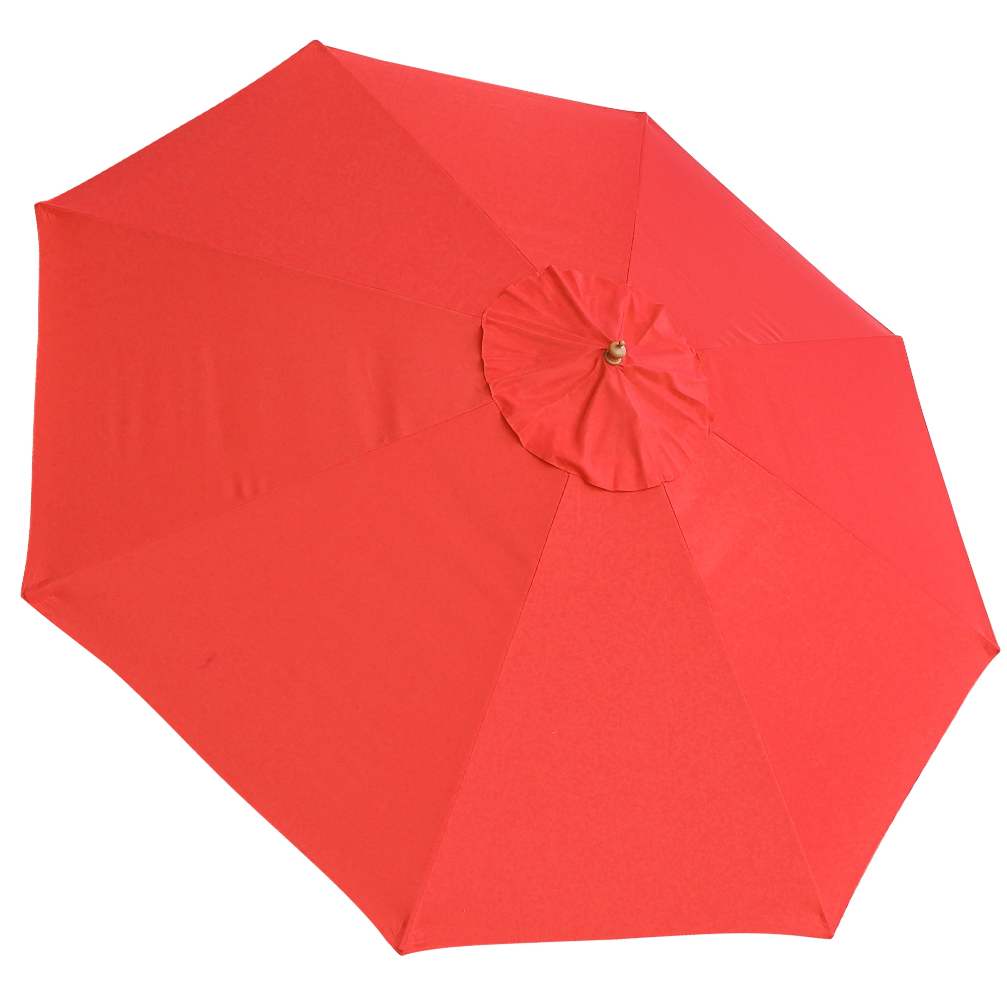 13FT Patio Umbrella w/ 48 LED Outdoor Market Beach Garden Cover 8 Rib Top Canopy