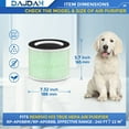thumbnail image 3 of GFDYREE Filtre Absorbant de Toxines RP-AP088-F2 Filtre Compatible avec Purificateur d'Air RENPHO Filtre de Remplacement RP-AP088 RP-AP088W RP-AP088-F1 H13 Véritable HEPA pour RENPHO RP-AP088B RP-AP088W RP-AP088W/, 3 of 7