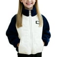 thumbnail image 5 of ATOGUTA Girls Puffer Winter Coat Stand Collar Zip Up Fuzzy Coats Warm Winter Outerwear Size 1T-13 Navy, 5 of 5