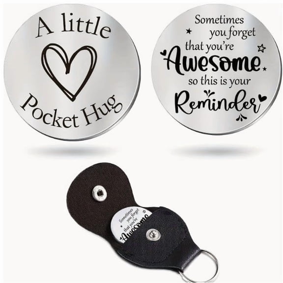 Emotional Gift Keychain, Staron Durable Metal Keepsake Password Token, Heartfelt Engraved Personalized Present for Loved Ones Family Friends
