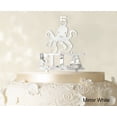 thumbnail image 1 of Birthday Custom Name Cake Topper With Octopus Figure Mirror White Cake Topper Cake Decorations Color Option Available 6-7 Inches Wide, 1 of 1