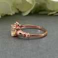 thumbnail image 6 of HeartsAndYou 1ct Natural Yellow Sapphire Claddagh Design Engagement Ring 14k SOLID Rose Gold, 6 of 9