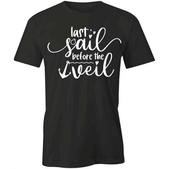 Last Sail Before The Veil T-Shirt | Happily Married Black Tee Gift