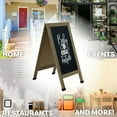 thumbnail image 4 of Sunnydaze Magnetic A-Frame Chalkboard Sign, 40" x 20", with Chalk, 3 Pack (Weathered Wood), 4 of 13