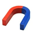 thumbnail image 1 of Flmtop Physics Experiment Pole Teaching Red Blue Painted U Shaped Horseshoe Magnet, 1 of 5