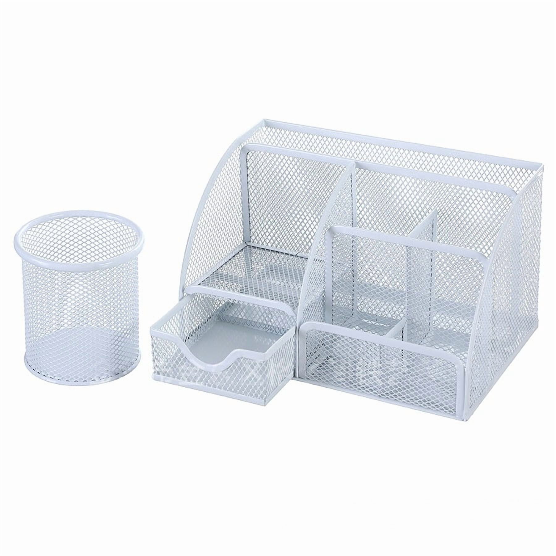Iron seven-panel pen holder set multi-functional desk storage box,Desk Organizers and Accessories