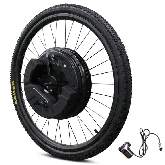 iMortor 3 Ebike Conversion Kit with Battery, 350W Motor, 26" Front Wheel with Tire, Electric Bike Kit, 25 mph Speed, 32 Miles Long Range, LCD Display, V / Disc Brake