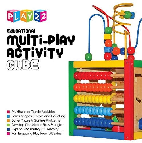 Various Color Cartoon Animal Charming Cube Math Bead Maze for Birthday Gift XUS 
