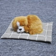 thumbnail image 4 of Ludlz Realistic Sleeping Dog Plush Doll Sound Mat Home Car Cashboard Decoration Gift, 4 of 7
