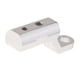 thumbnail image 4 of 22 mm 7/8 "Adaptador de espejo para manillar de motocicleta Soporte de 2 piezas (Plata), 4 of 8