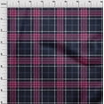 thumbnail image 3 of oneOone Silk Tabby Fabric Tartan Check Printed Fabric 1 Yard 42 Inch Wide, 3 of 4