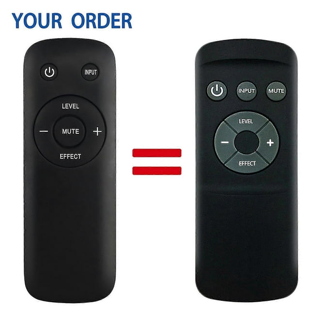 remote control for logitech z906 5.1 z-906 surround sound speaker system subwoofer home theater controller Control remoto de reemplazo negro para Logitech Z906, vista frontal centrada; carcasa de ABS negro mate, botones circulares LEVEL, MUTE, EFFECT y INPUT y botón de encendido, diseño rectangular con esquinas redondeadas. Compatible con 2 pilas AA (no incluidas). Adecuado para controlar volumen y modos del sistema 5.1 y como reemplazo directo compatible.