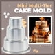 thumbnail image 2 of Billuyoard Molde pequeño para hornear pasteles de 3 niveles, molde para cupcakes de varios niveles, reutilizable, para vacaciones, bodas, Type3 NO3, 2 of 6