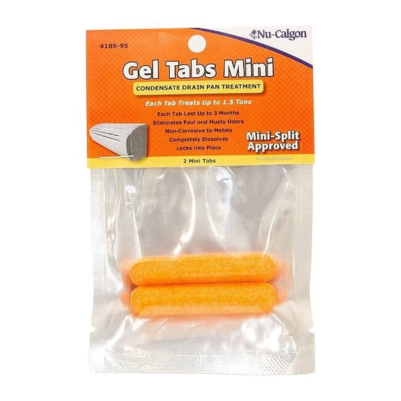 Condensate Pan Treatment,Gel Tab,1.5 ton 4185-95