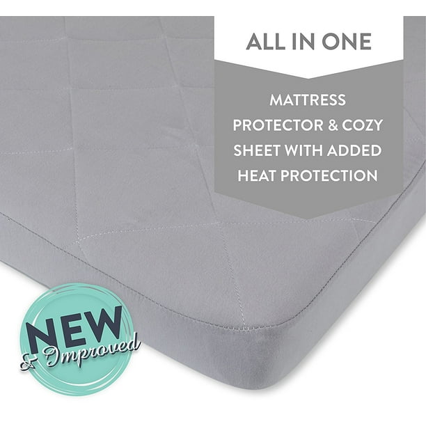 Quilted Waterproof Pack n Play Sheet (Playard, Gray)