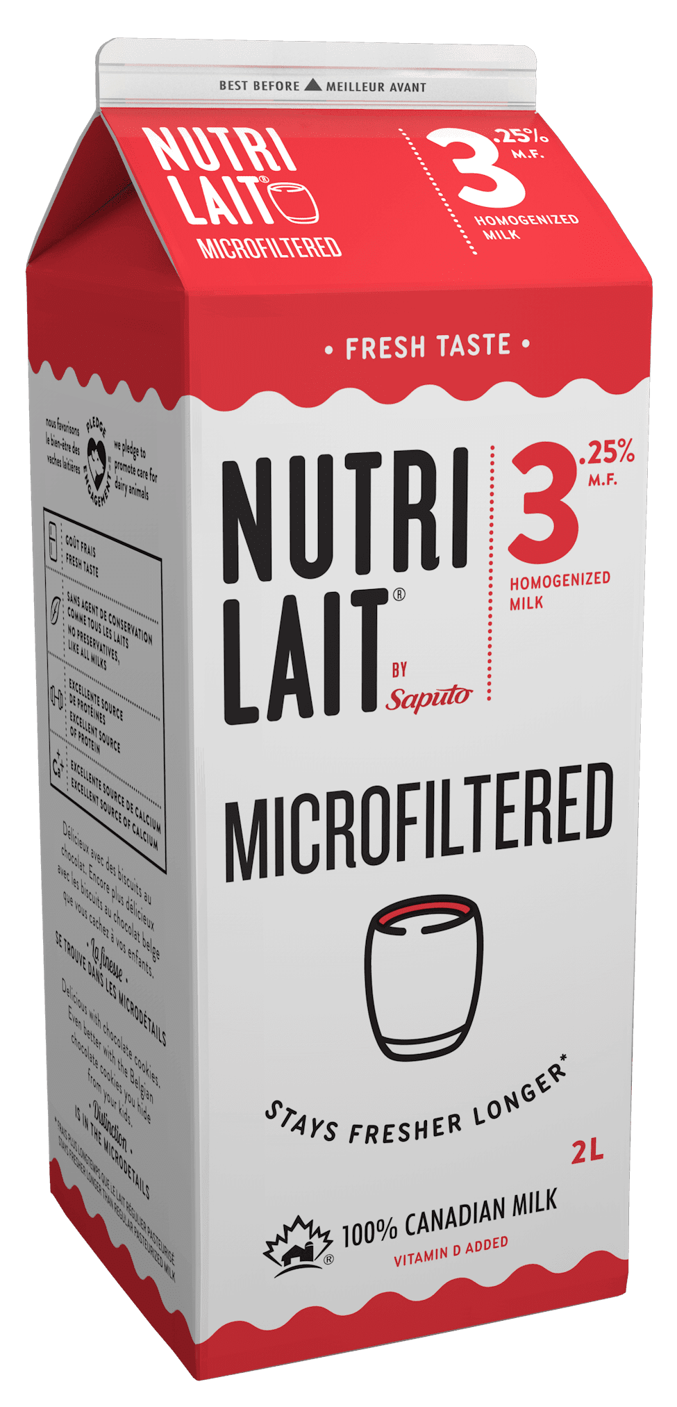 Nutrilait 3,25 % Lait homogénéisé microfiltré