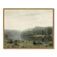 thumbnail image 6 of Drsoum Vintage Lake Landscape Wall Art 11x14in Natural Framed Rustic Retro Nature Scenery Prints Farmhouse Classic Decorations for Dining Room Home Office, 6 of 6