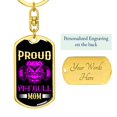 thumbnail image 3 of Proud Pitbull Mom Keychain Dog Tag Pendant Stainless Steel or 18k Gold, 3 of 8