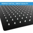 Midanya 8" Square Rainfall Shower Head - High Pressure, Matte Black, Stainless Steel (Wall Or Ceiling Mount)