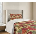 thumbnail image 4 of Ambesonne Vintage Quilted Bedspread Set 2 Pcs, Exotic Wild Tropic Birds, Twin Size, Beige Red, 4 of 6