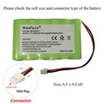 thumbnail image 2 of 7.2v 1500mAh 300-03864-1 Battery for Honeywell Alarm Lynx WALYNX-RCHB-SC Touch K5109 L3000 L5000 L5100, 2 of 5