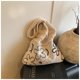 thumbnail image 3 of Crochet Bag Women Patrón Flores Malla Damas Bolso Hombro Diario () Blanco, 3 of 9