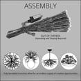 thumbnail image 4 of Wintergreen Lighting Starburst Lighted Branches, 24", Silver with 200 Multicolor LED Twinkle Lights, Fully Shapeable, Plug-In, 4 of 5