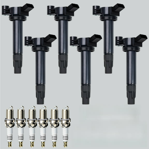 6X  Ignition Coil & 6X Iridium Spark Plug For Toyota Sienna Solara 3.3L UF506