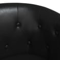 thumbnail image 3 of vidaXL Tub Chair Black Faux Leather, 3 of 7