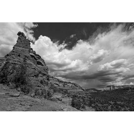Incoming Storm at a Vortex Site in Sedona, AZ Print Wall Art By Andrew