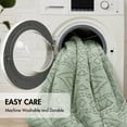 thumbnail image 4 of Regency Heights Full/Queen Comforter Set Sage Green, 3 Pieces Geometric Tufted Comforters Full/Queen Size, Solid Bedding Comforters Sets, Gift for Mother's Day, 4 of 11